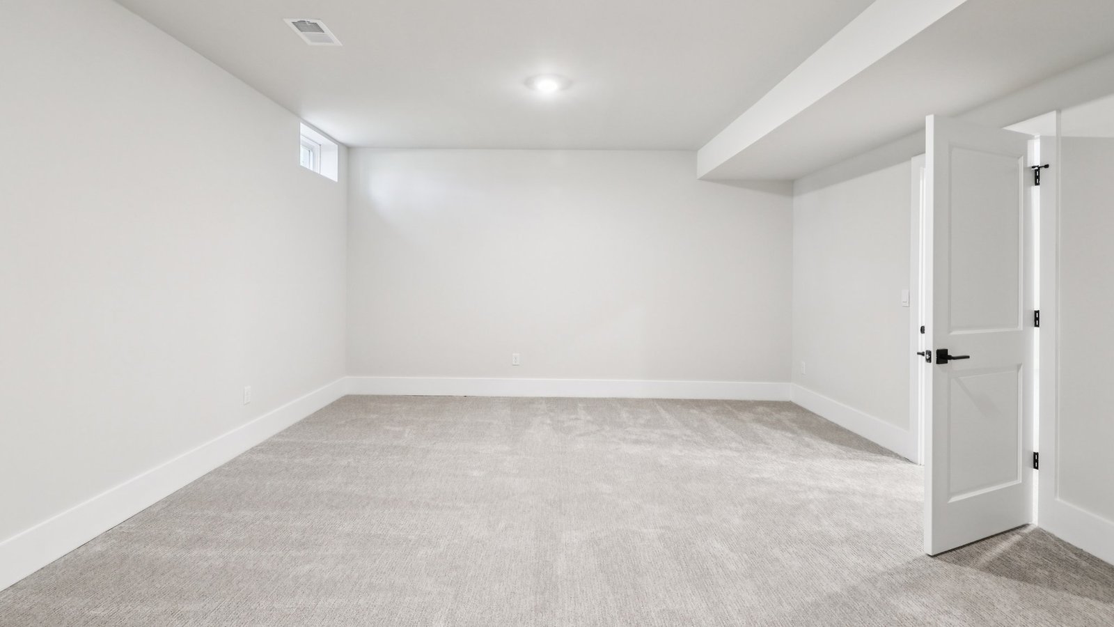 finished downstairs bedroom