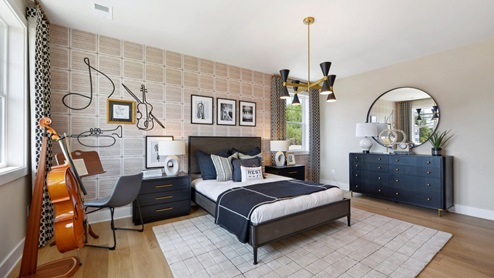 corner bedroom with windows on both walls