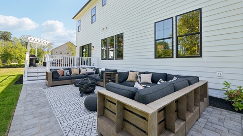 large patio perfect for grilling and hosting
