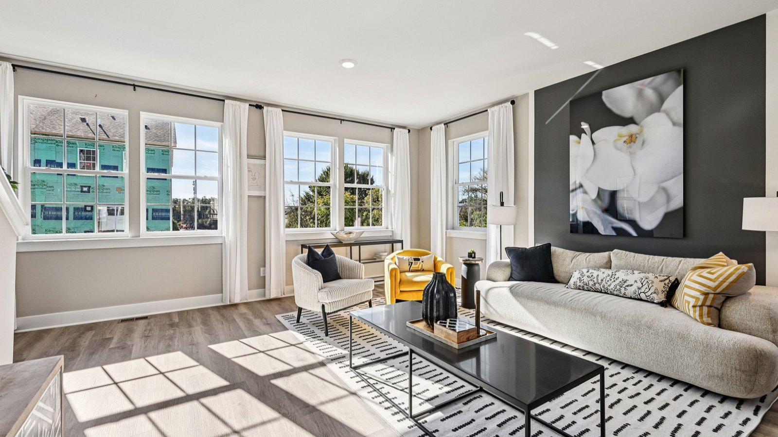 open concept living room
