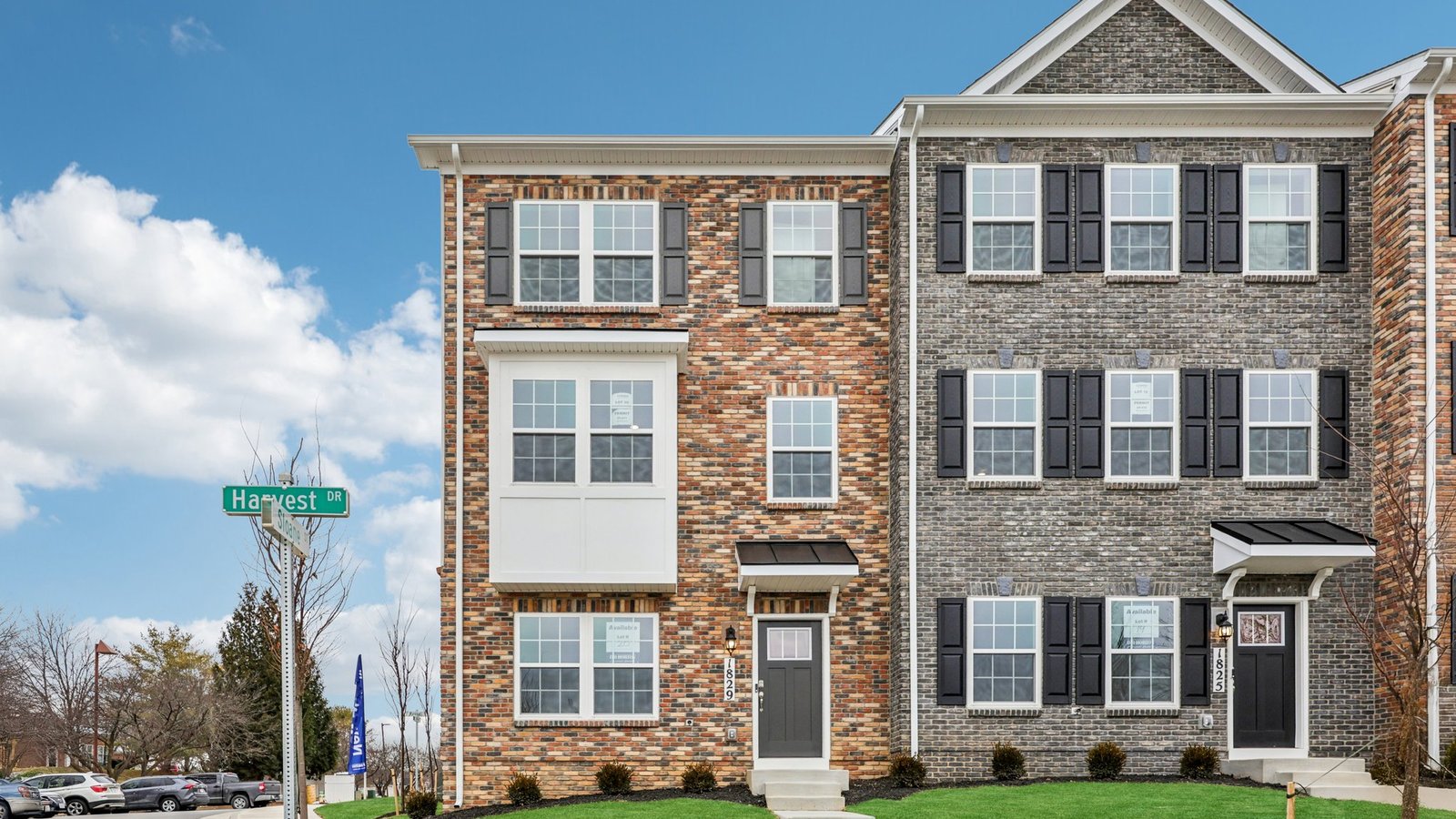 Adams II Townhomes garage back