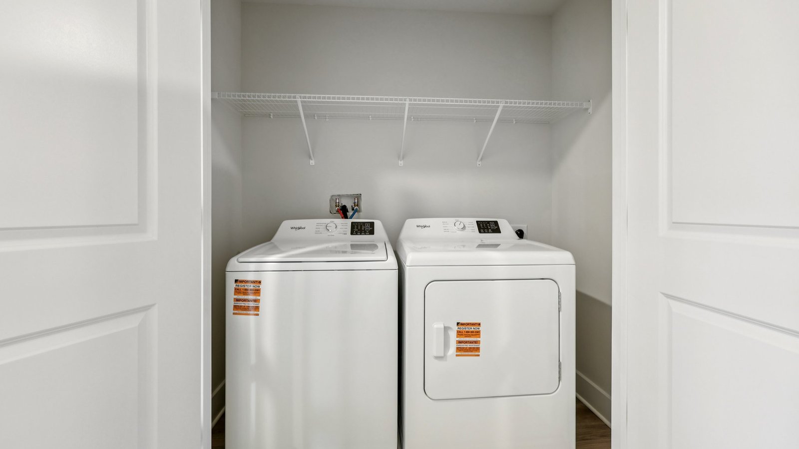 Laundry room on bedrooms level