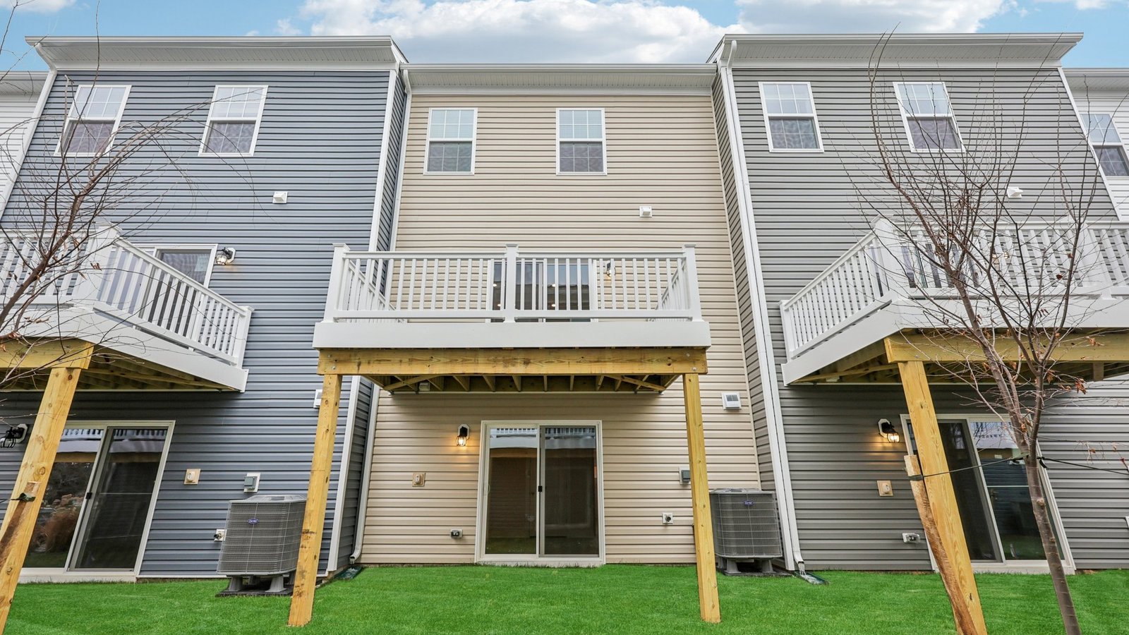 Spacious deck view from the back