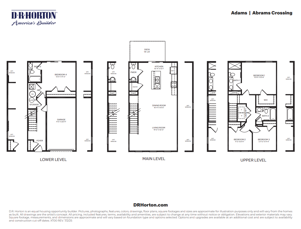 Adams floorplan