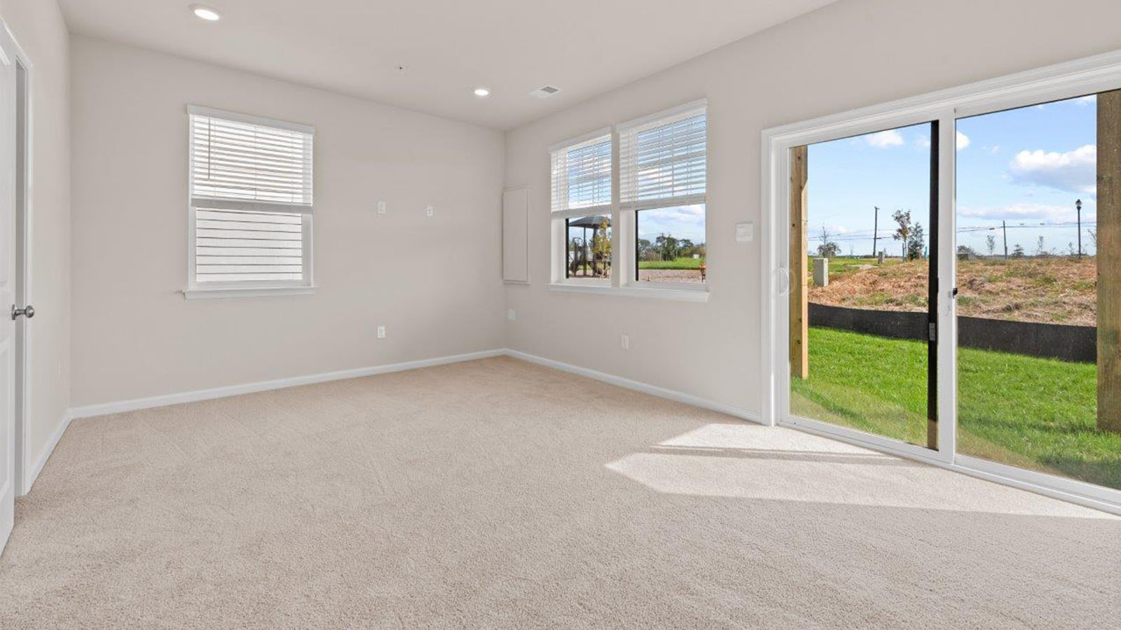 Bedroom with exit on a first floor