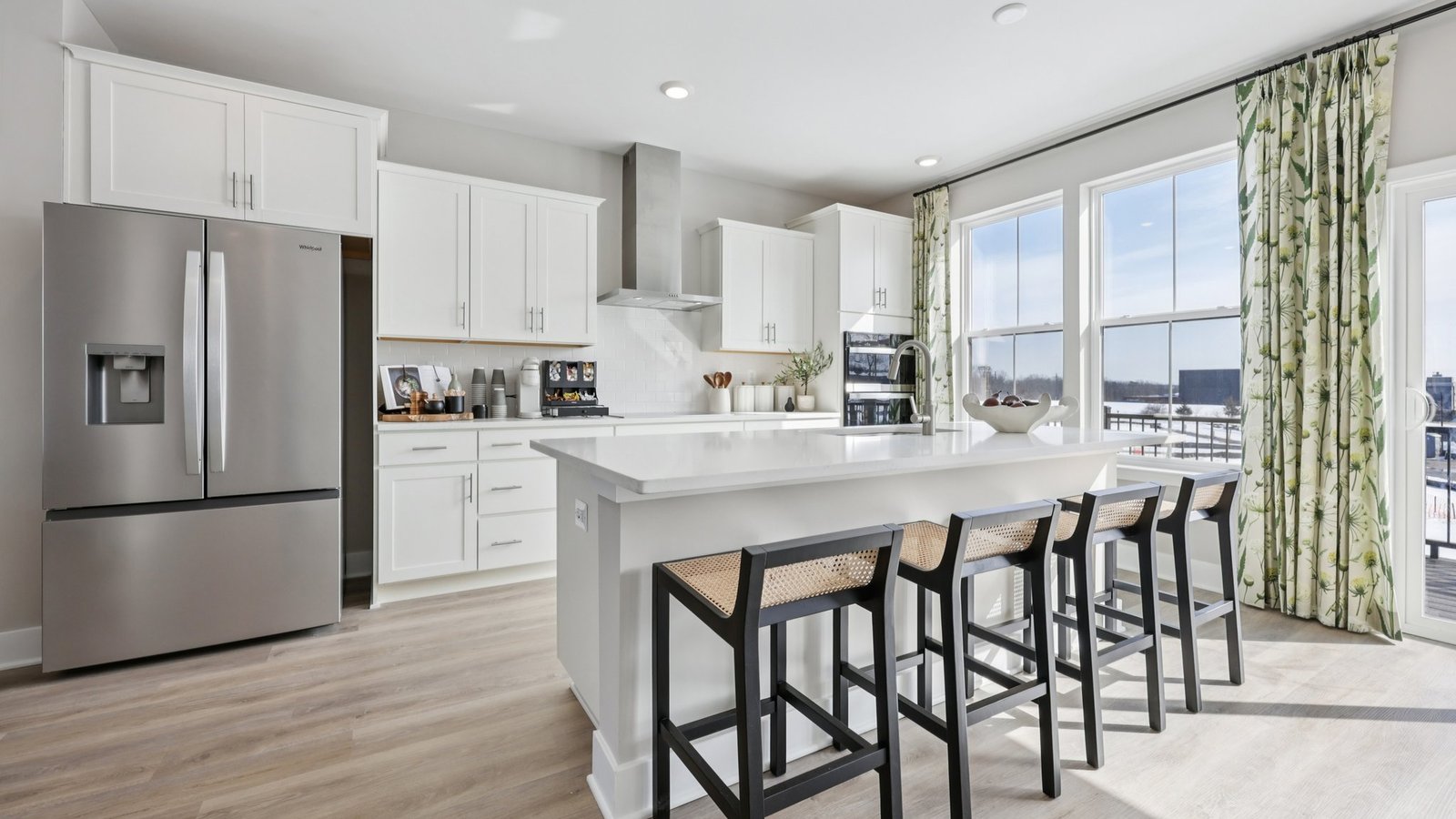 modern open concept kitchen