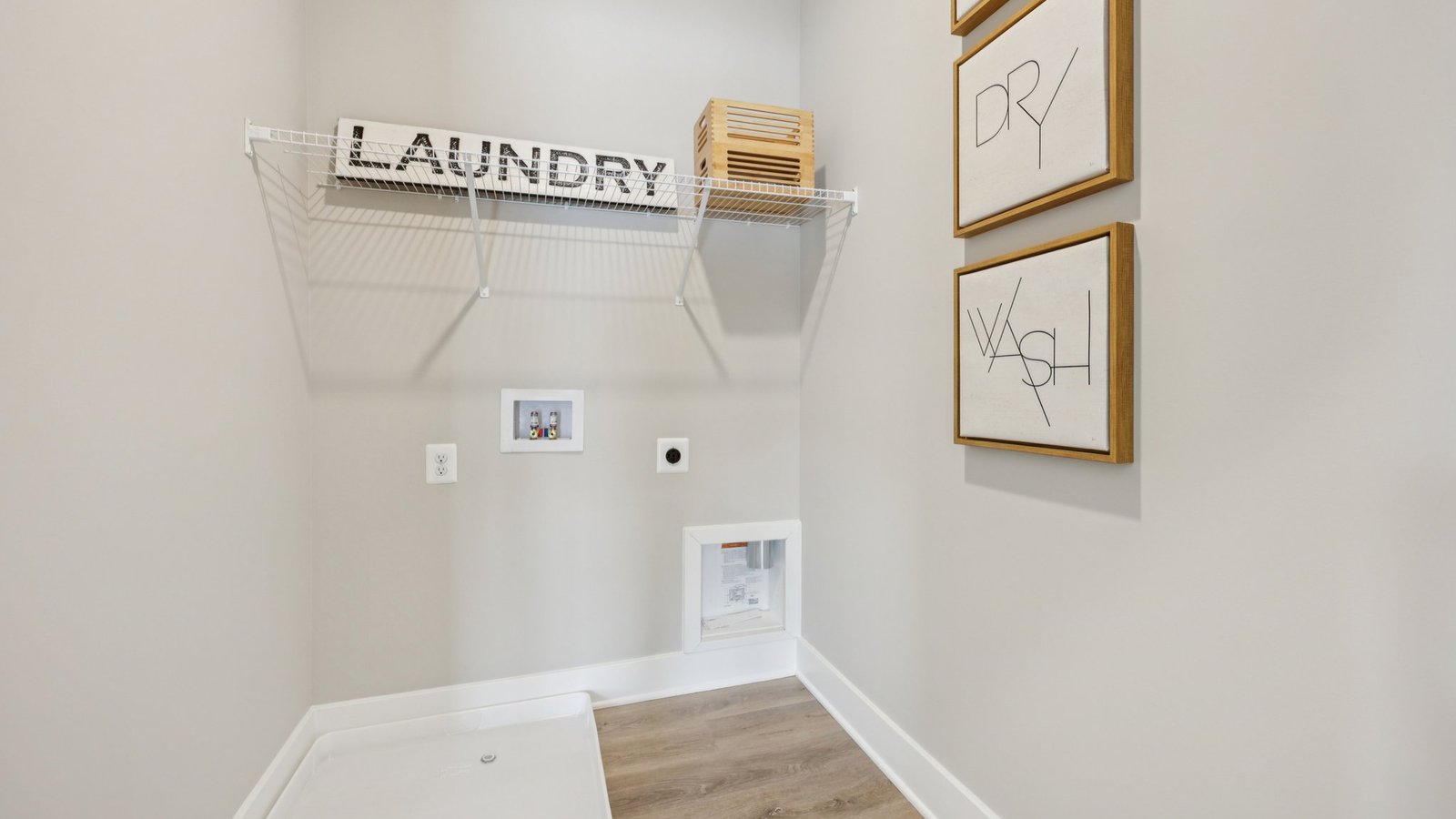 laundry room with storage