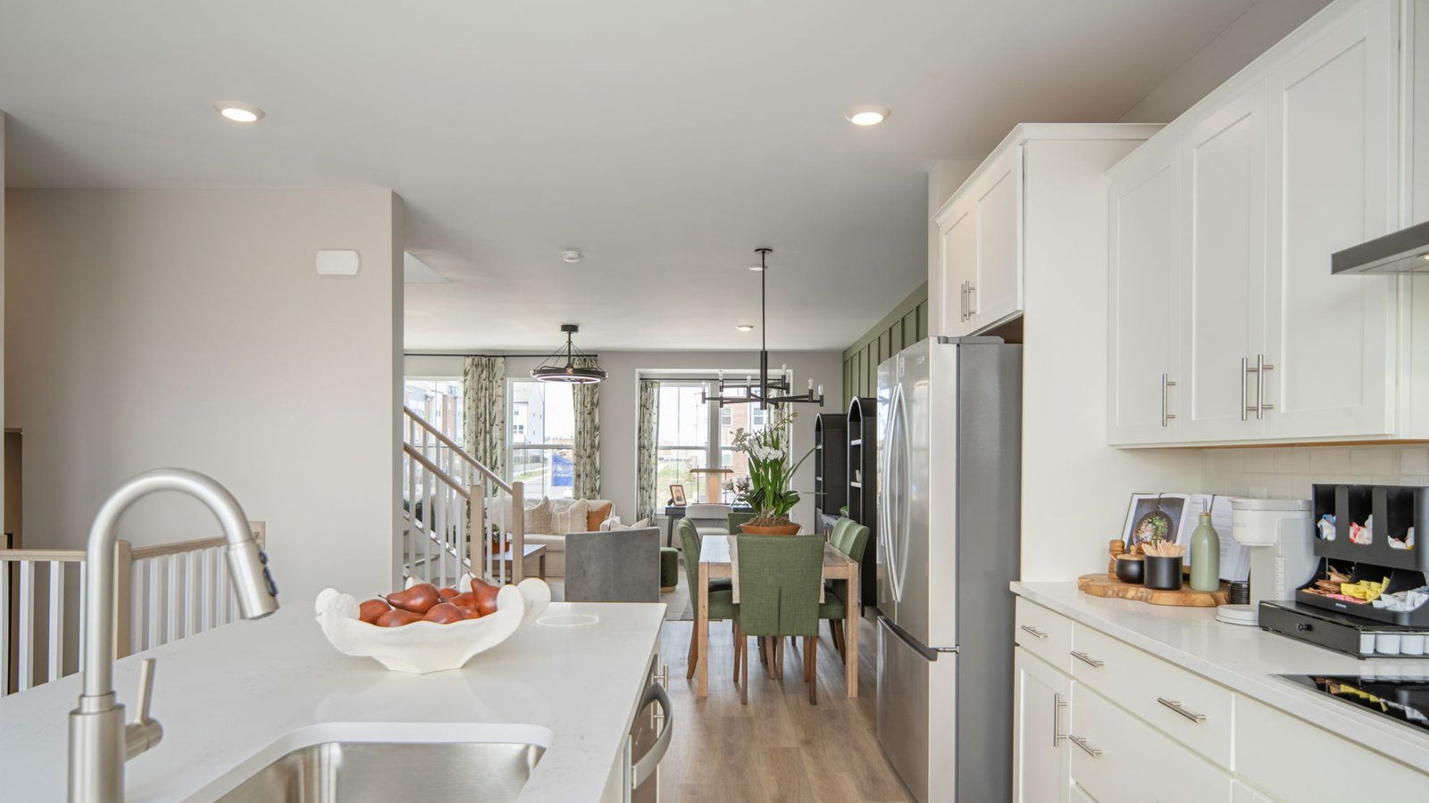 modern open kitchen space
