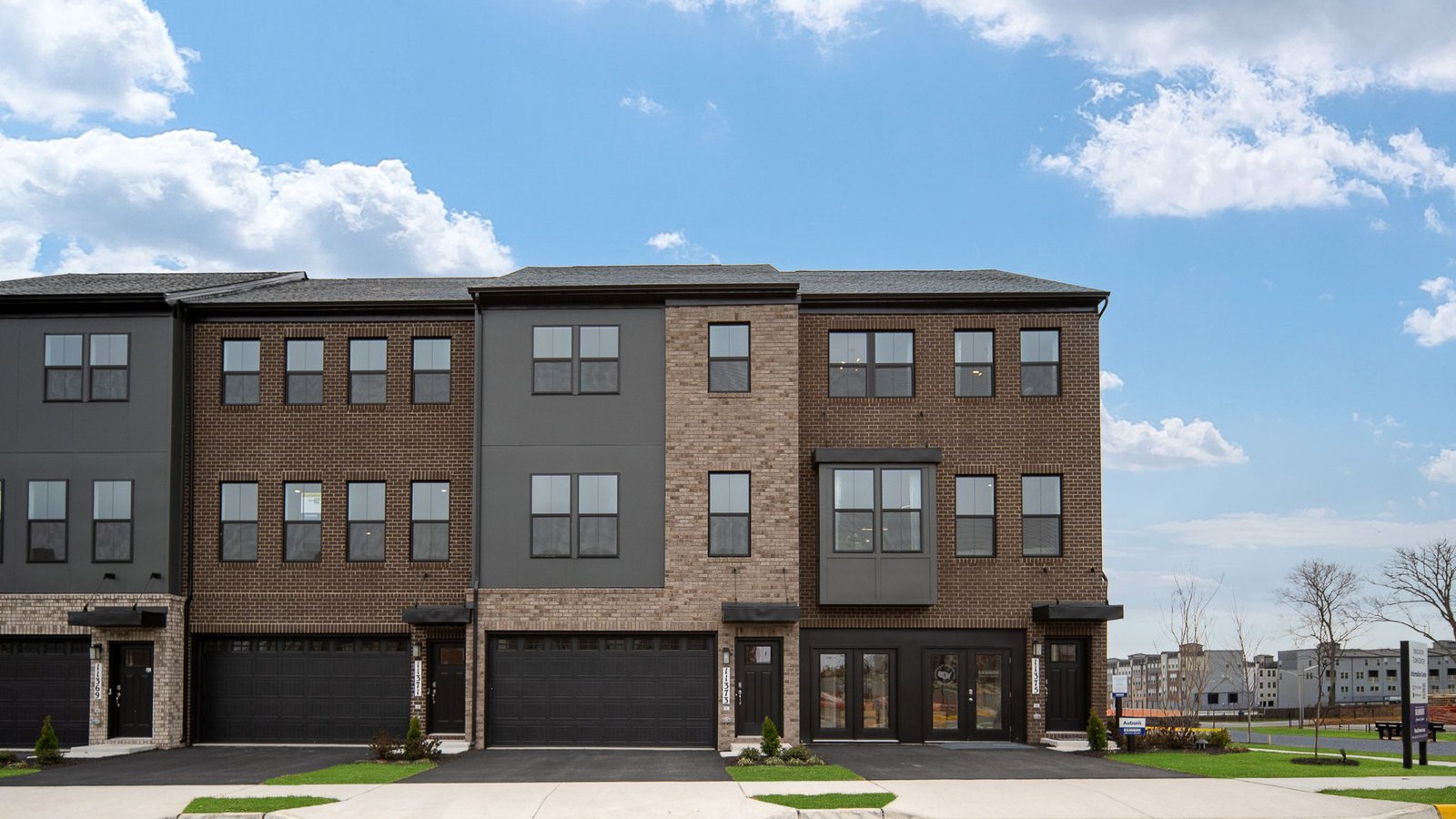 exterior of Auburn townhome