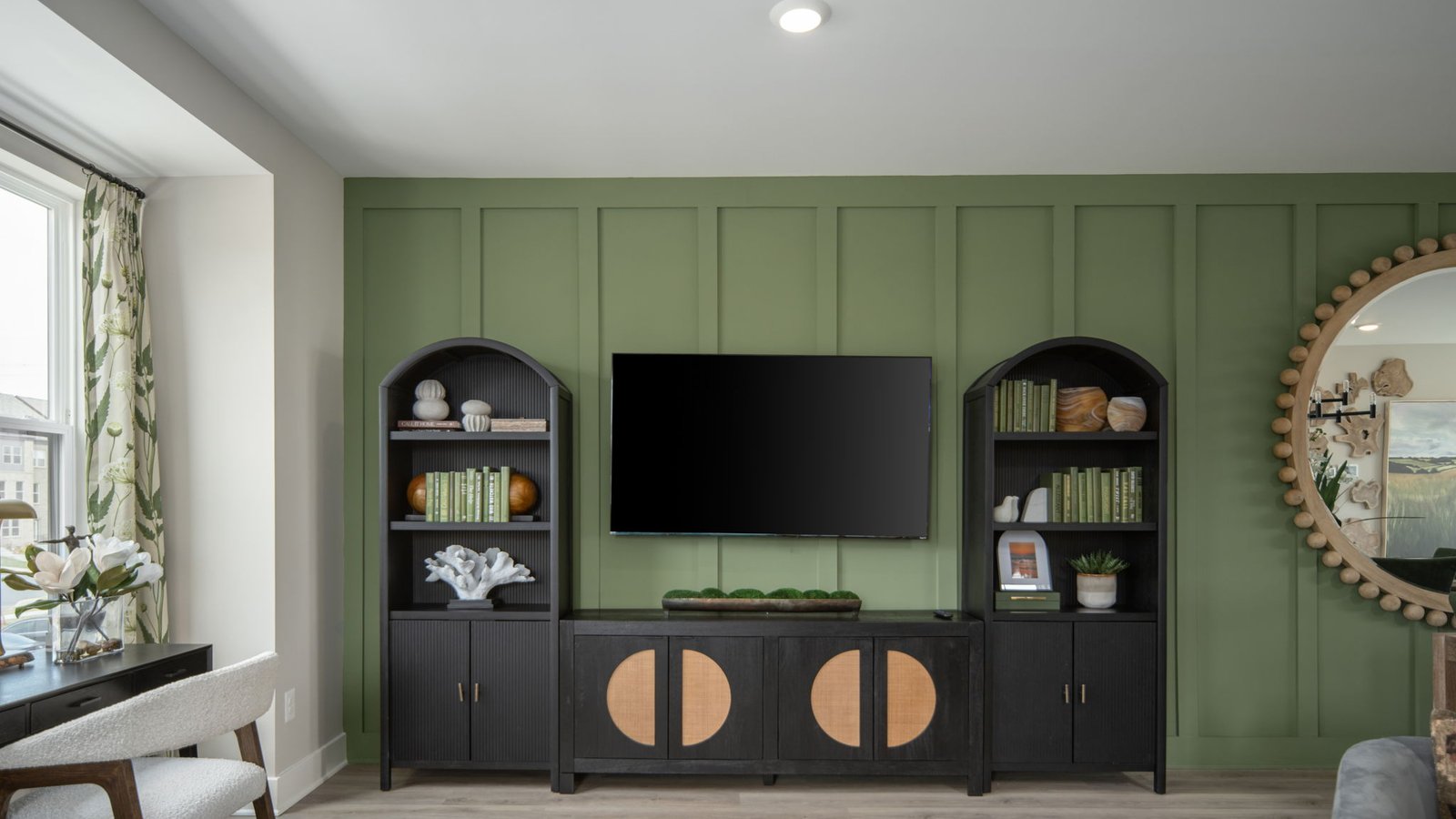 modern open concept living room