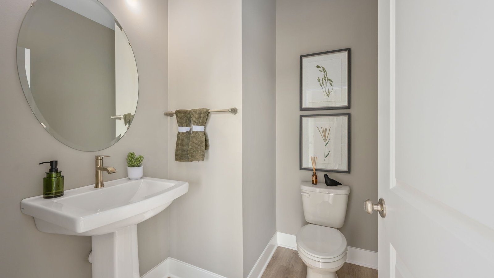 half bath off of the main living area