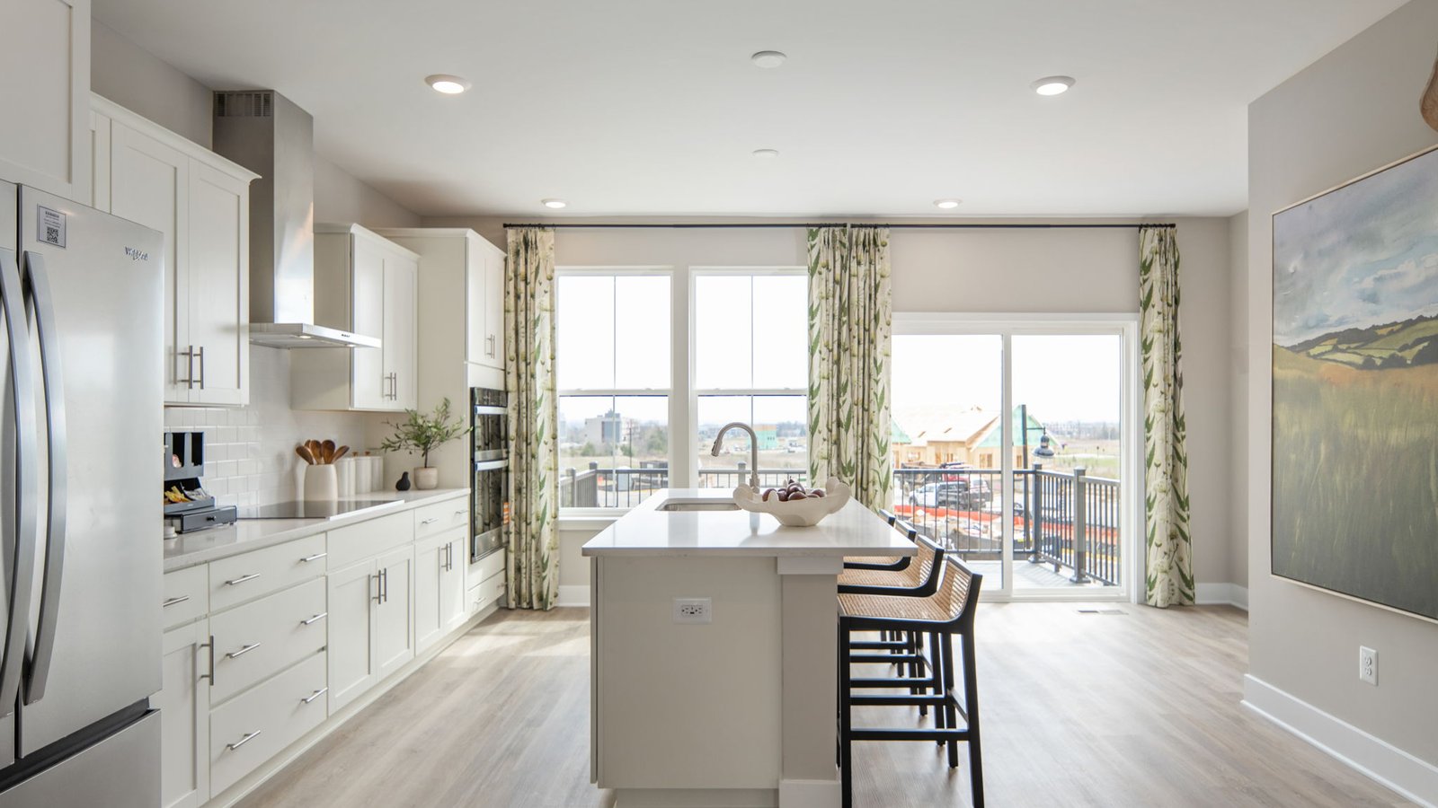 modern open kitchen space