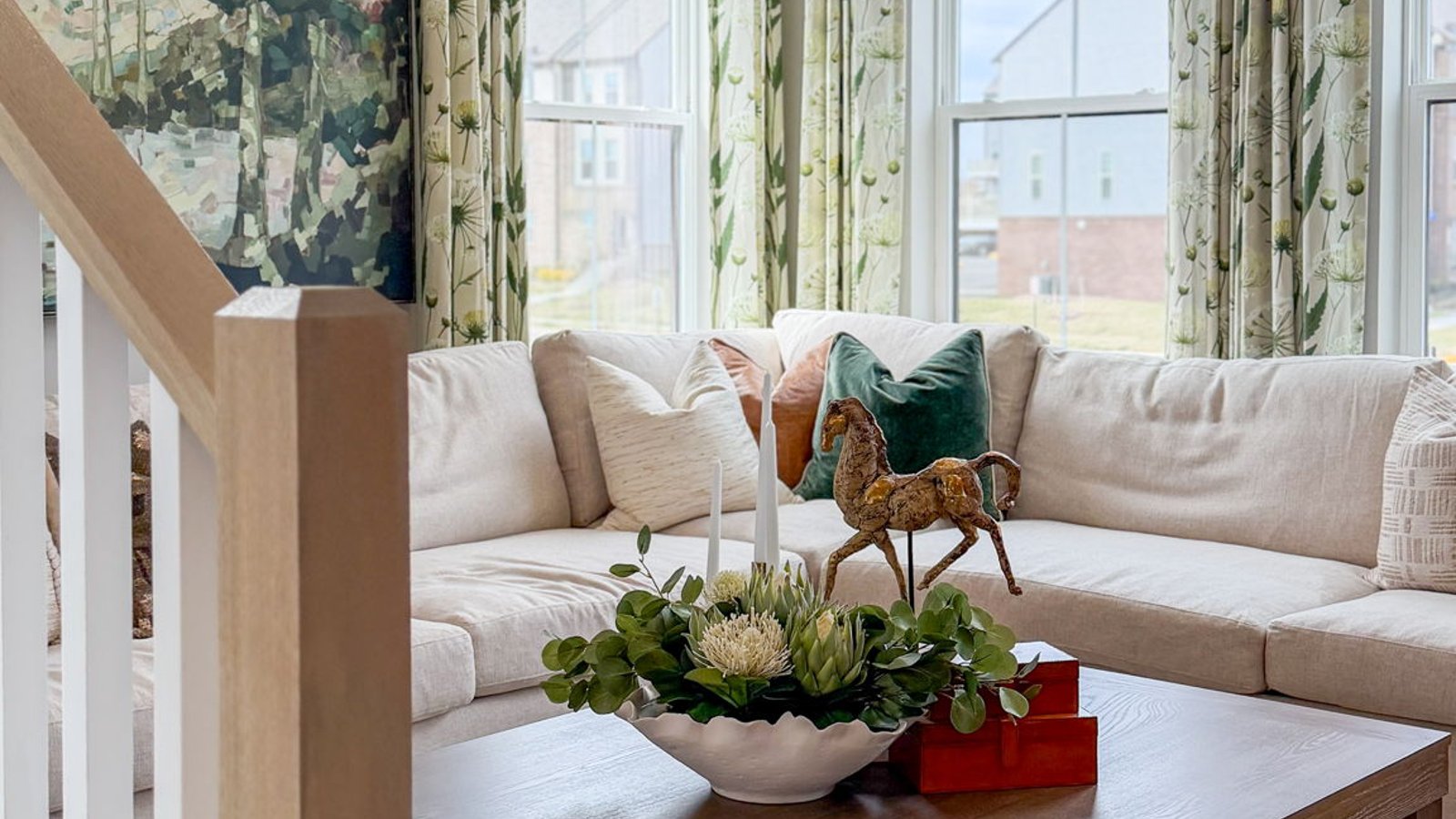 modern open concept living room