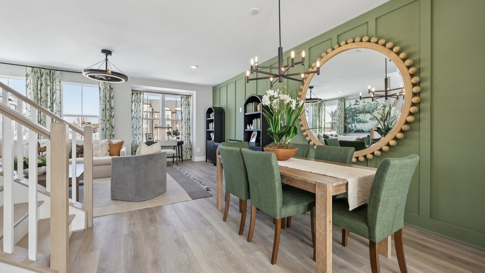 open concept modern design dining room