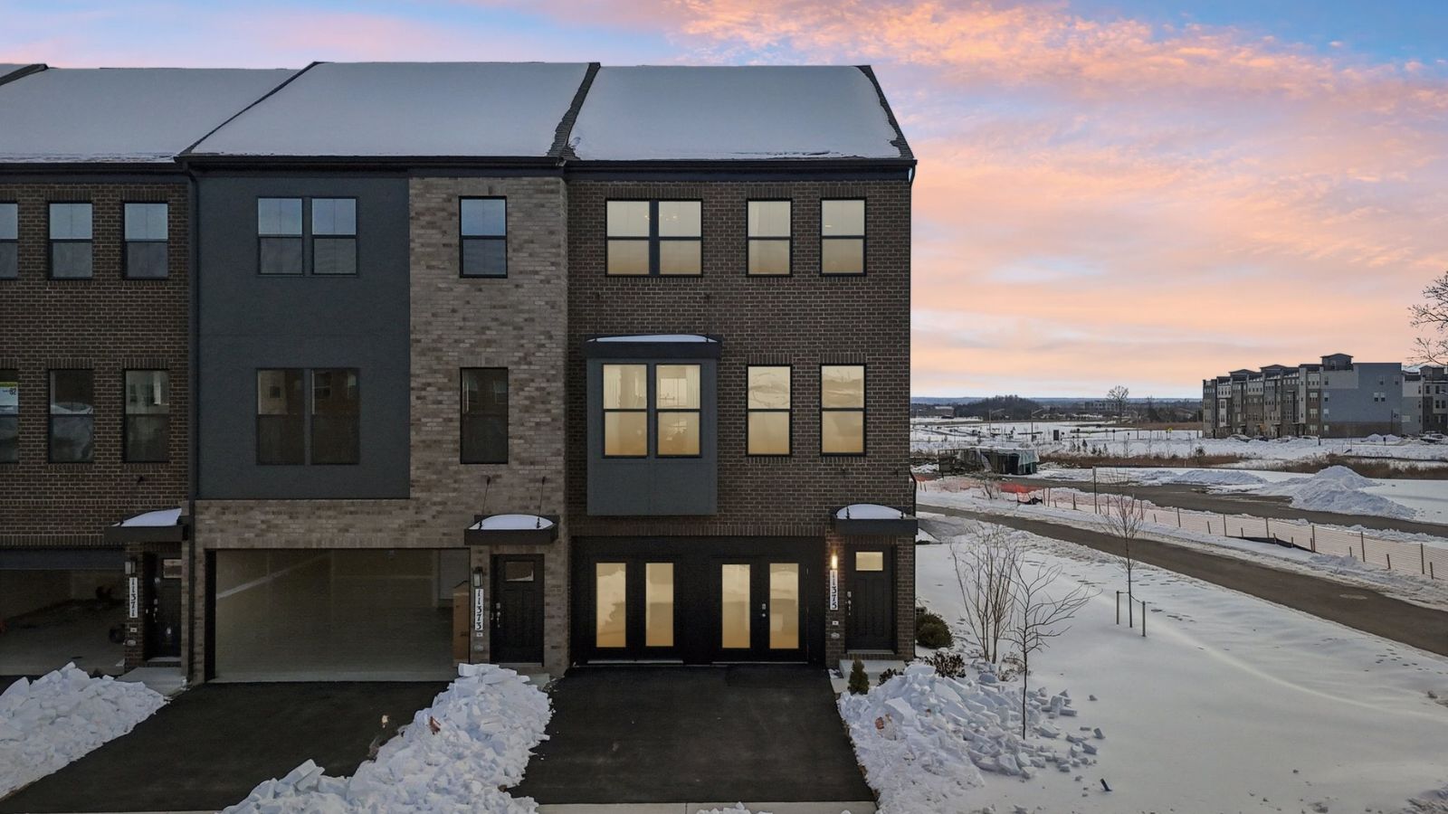 new modern townhome