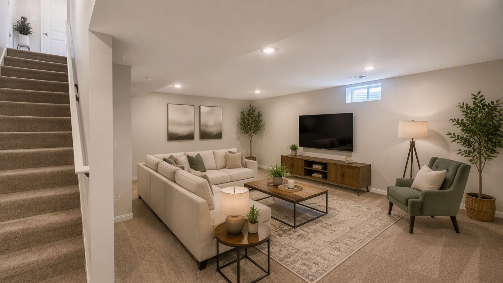 open basment in new home in King George VA