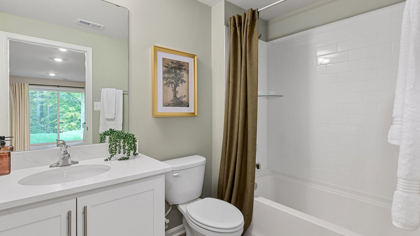 Lower level ful bathroom in New Home in King George, VA.
