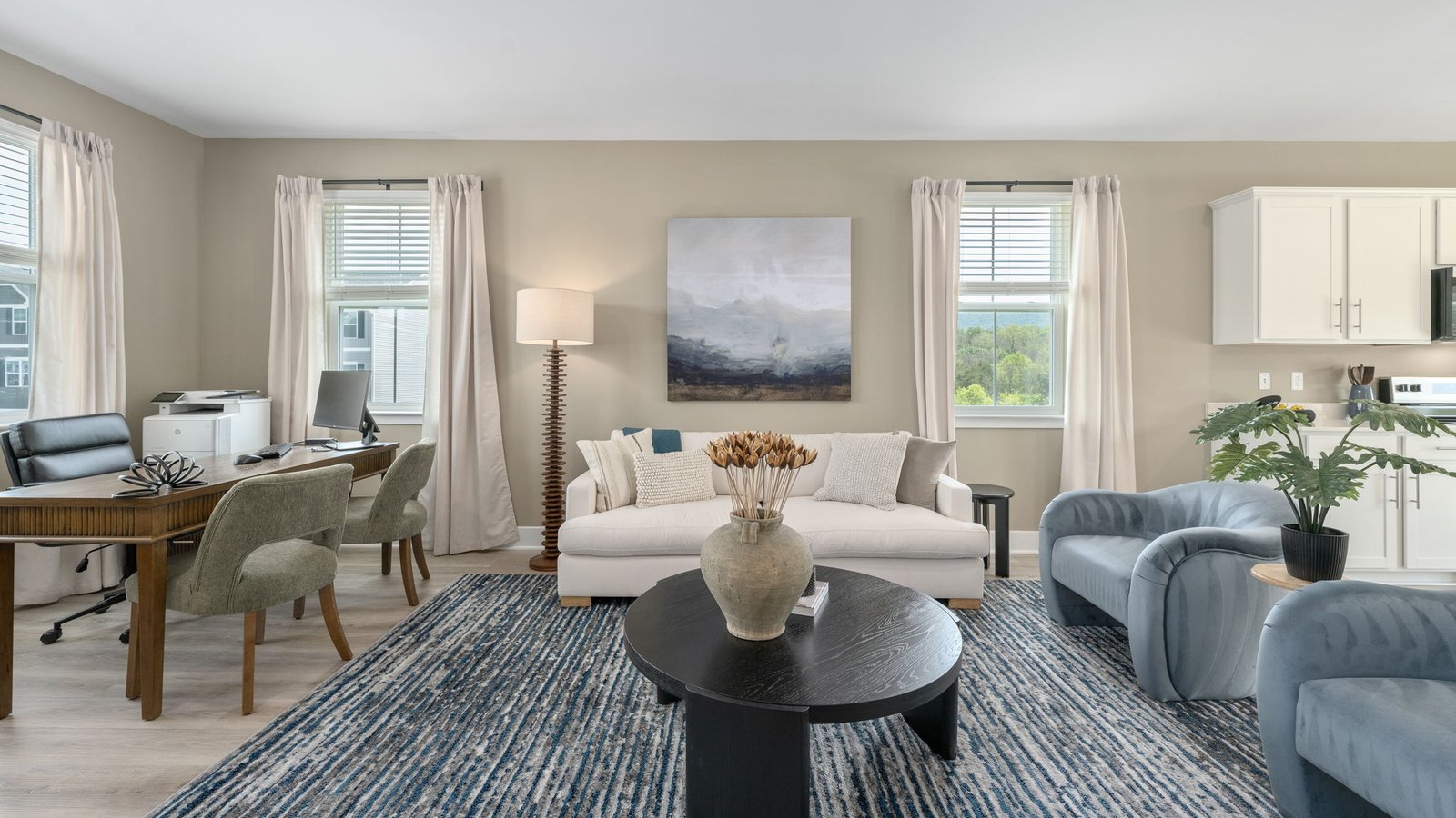 open concept living space