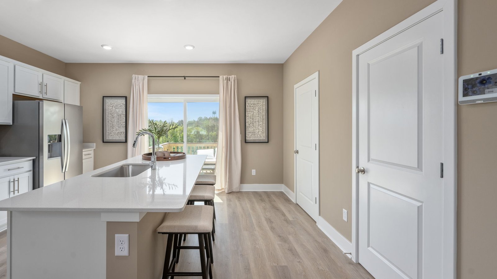 modern open concept kitchen