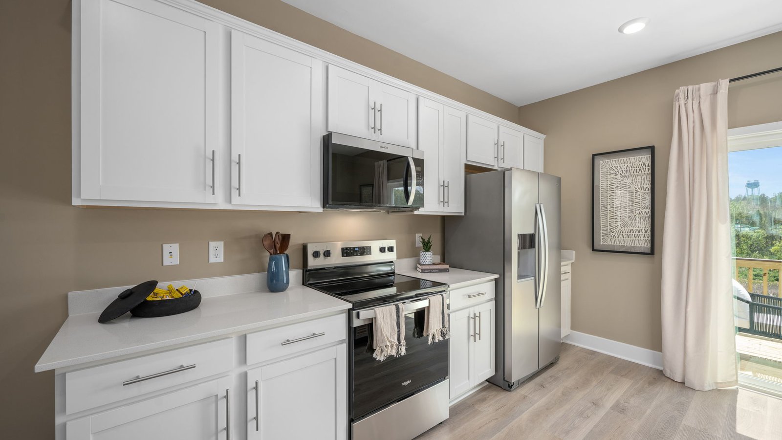 modern open concept kitchen
