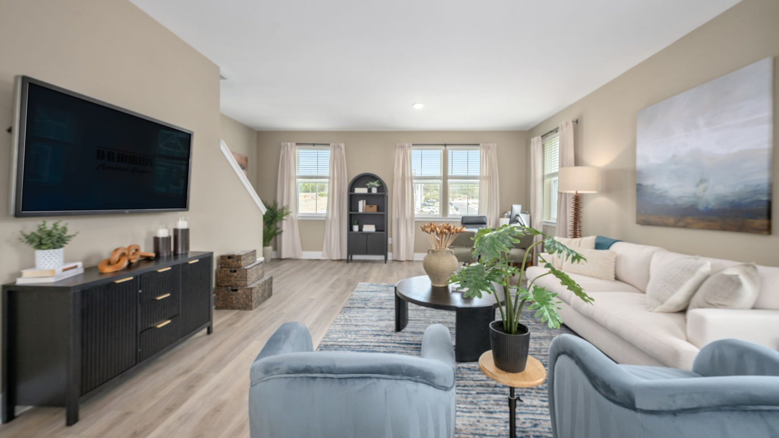 modern open concept main floor