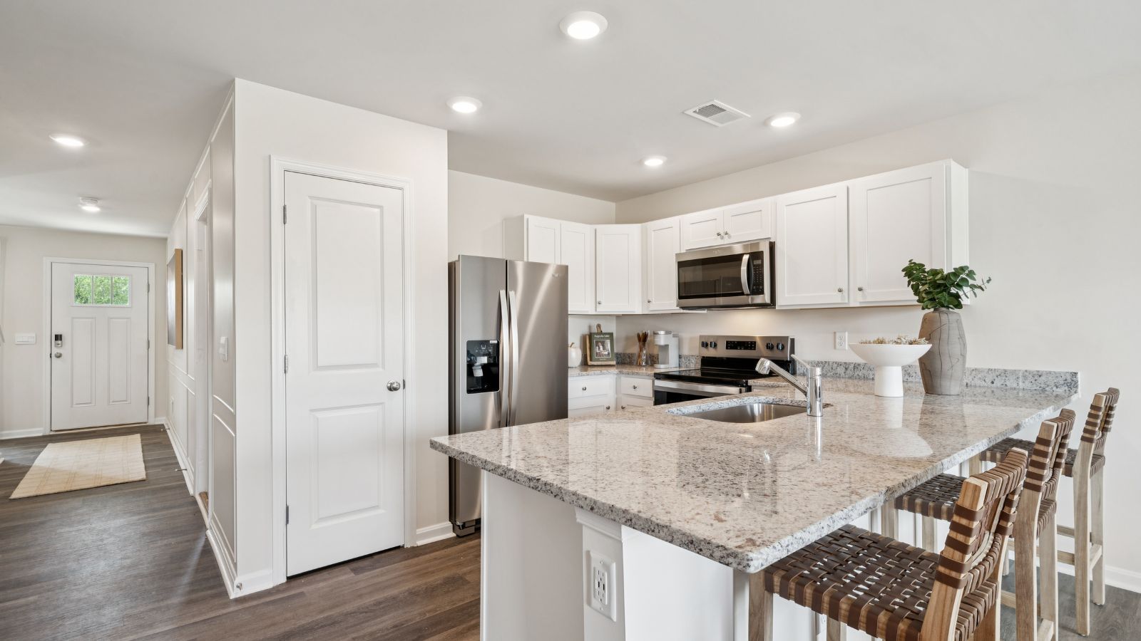 Modern kitchen in new Waynesboro, VA townhome