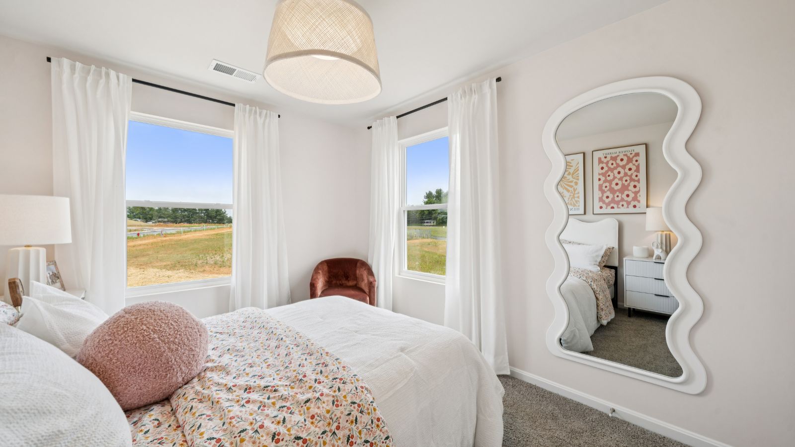 Secondary bedroom in Waynesboro, VA townhome