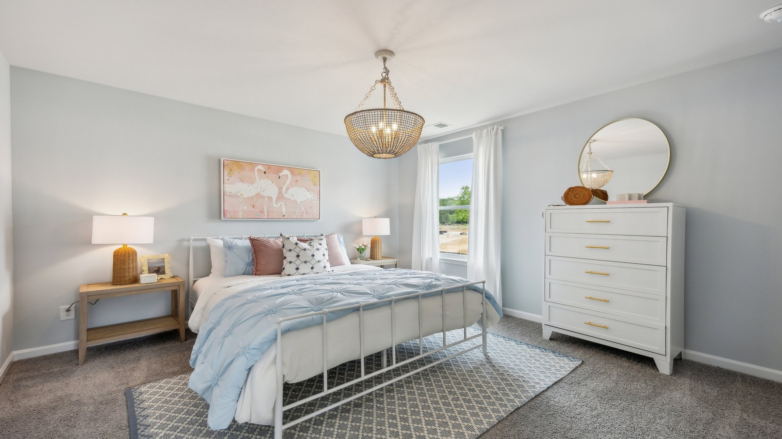 Multi-use bedroom, flex, office, study, craft, entertainment game room in this D.R. Horton new construction home