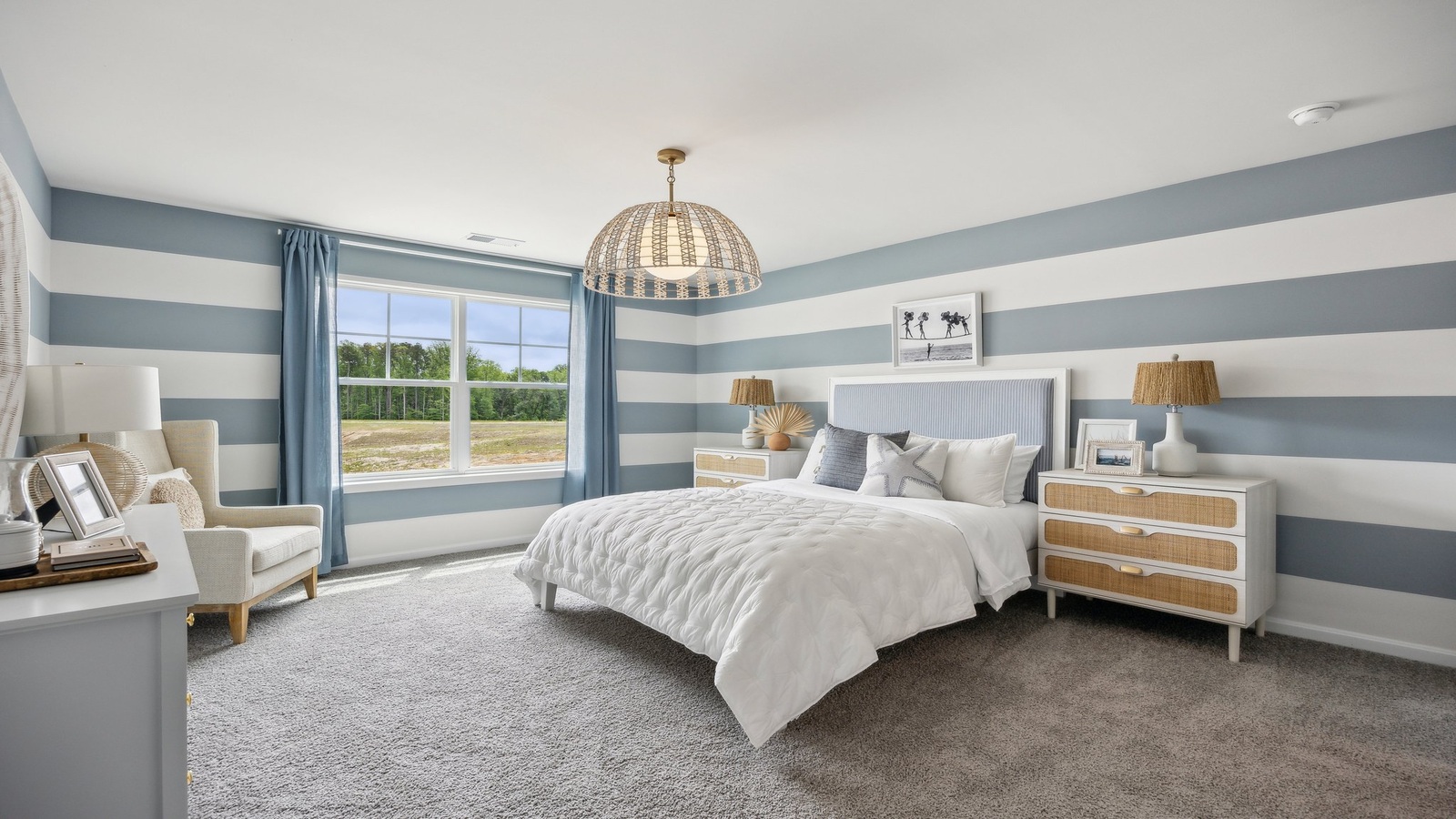 Secondary bedroom, flex-office, study, entertainment, game, craft room in this new construction home