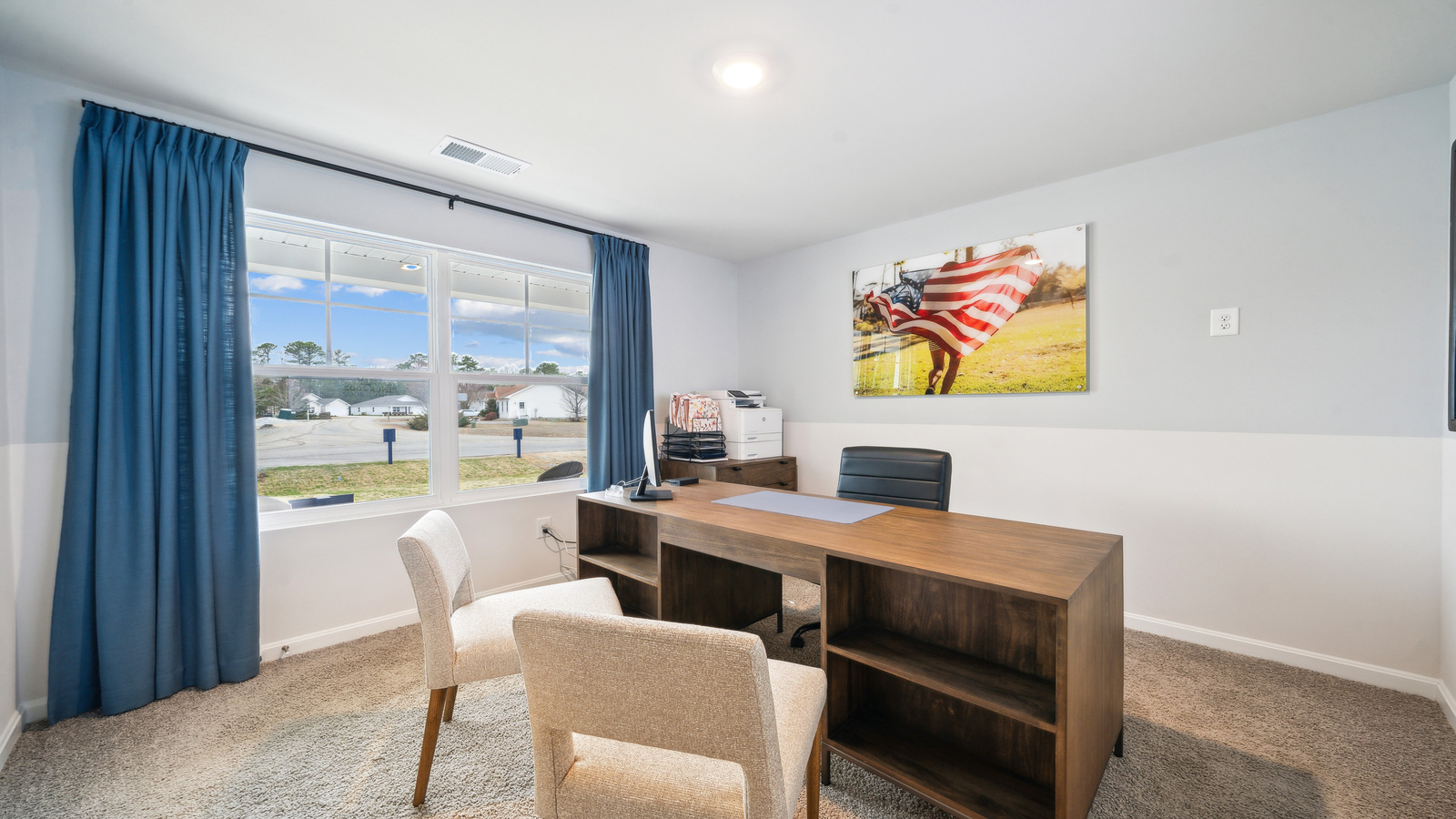 Multi-use bedroom, flex, office, study, craft, entertainment game room in D.R. Horton's new stylish construction home