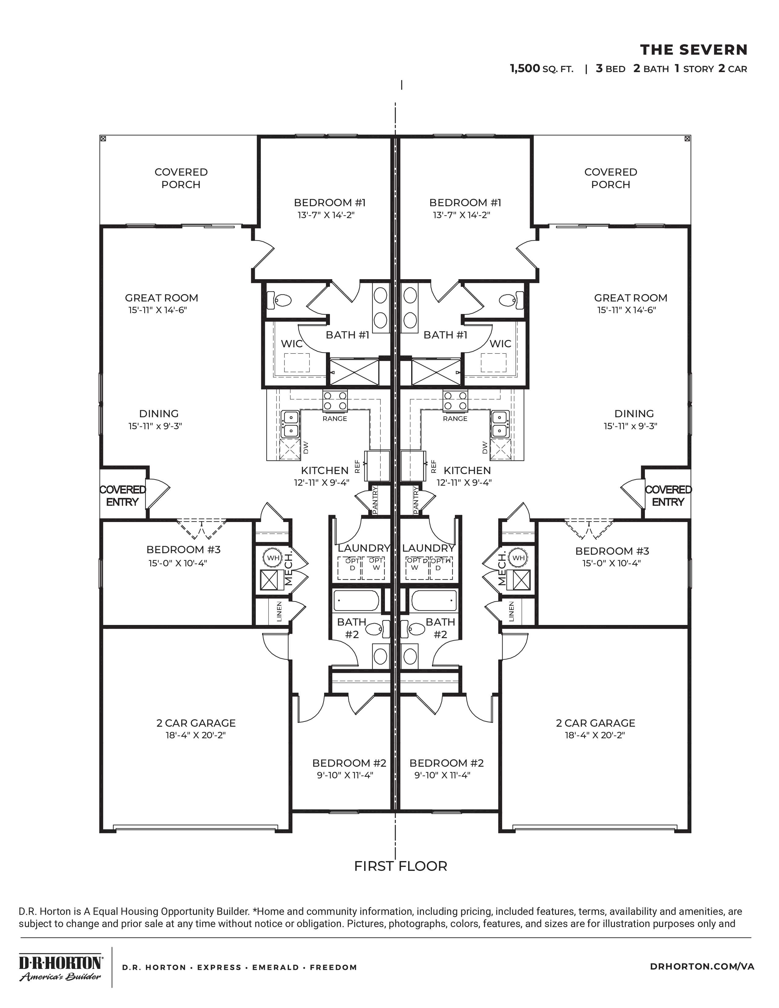 3 bedroom floorplan