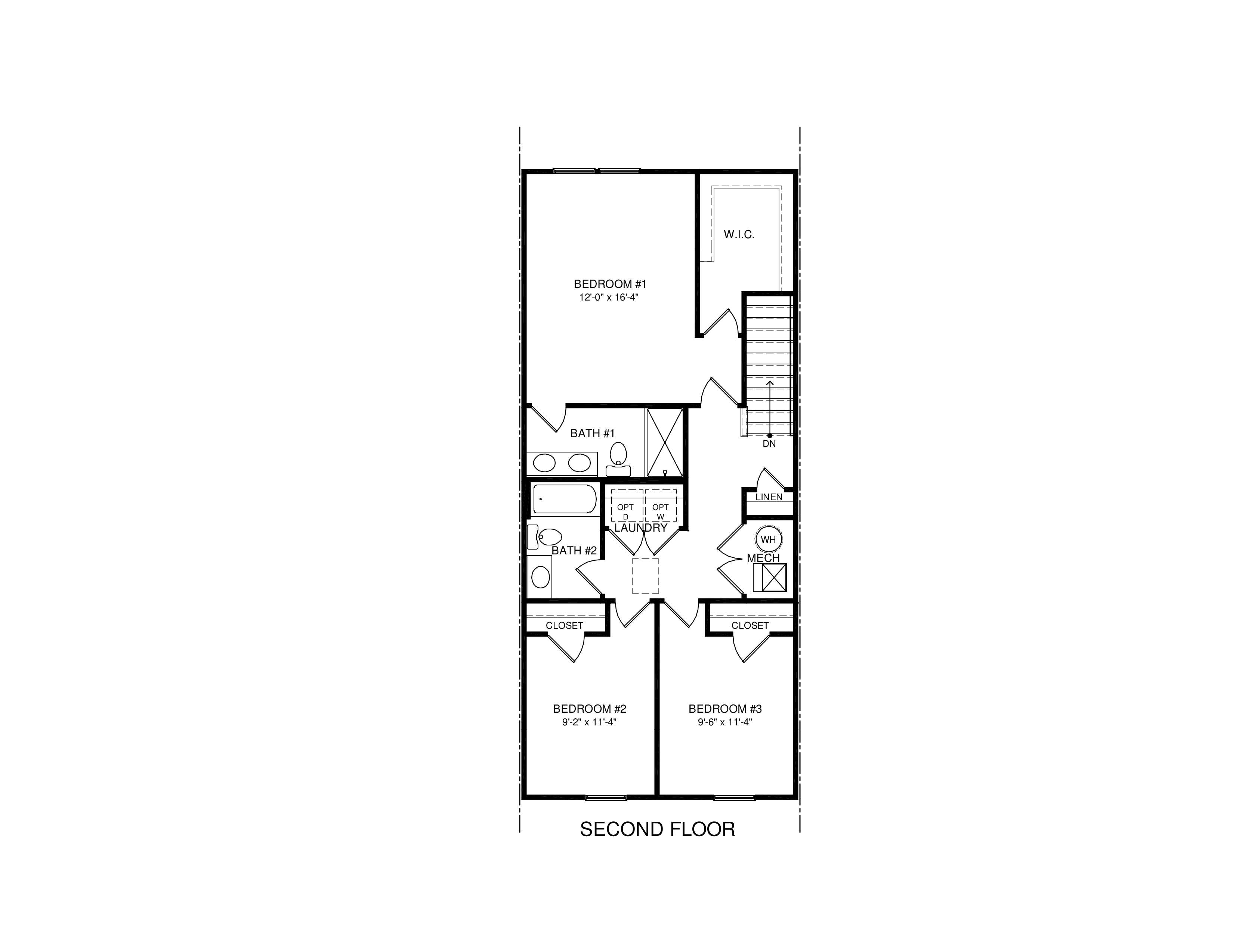 second floor plan