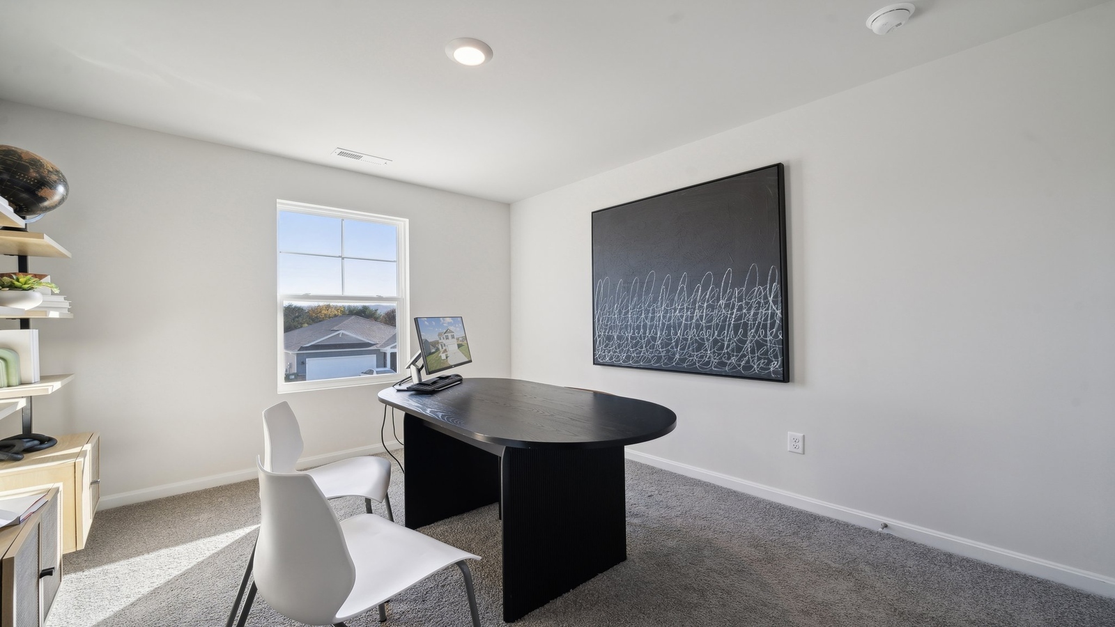 Multi-purpose Bedroom-Flex-Office-Study-Entertainment Game room in this D.R. Horton new construction home