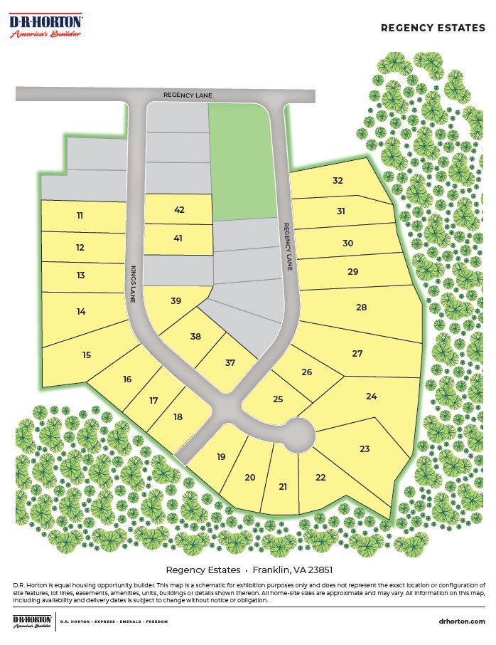 New Homes in Regency Estates FRANKLIN, VA D.R. Horton