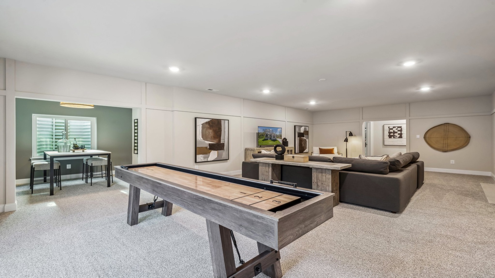 Loft, near bedrooms, bathrooms, flexibly designed upstairs living spaces with options for kids, office, gaming, crafts