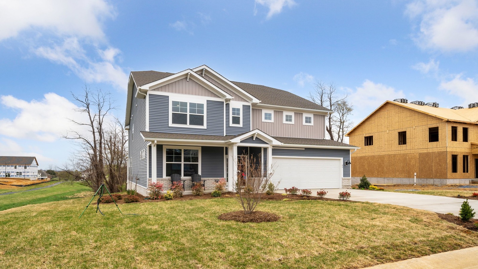 8818 Farthing Drive, Chesterfield, VA Copper Grove at Harpers Mill Presented By D.R. Horton front 2-level 2-car garage left