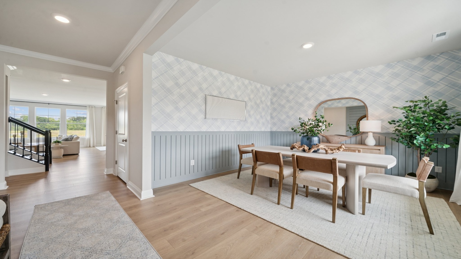 D.R. Horton dining room layout in Copper Grove at Harpers Mill is ideal for entertaining and daily life