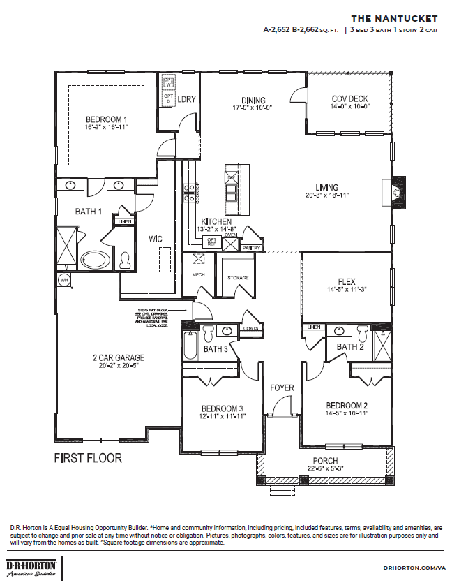 Floor Plan in Creeks of Nansemond SUFFOLK, VA D.R. Horton