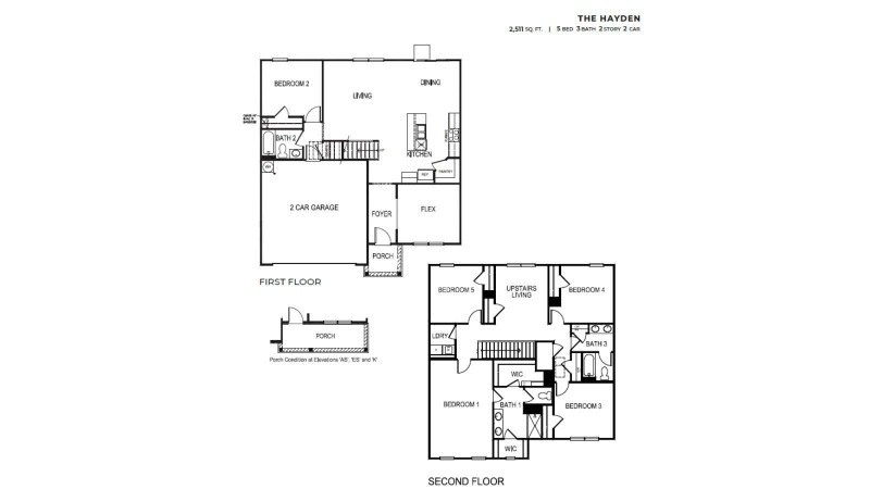 1st and 2nd floorplans