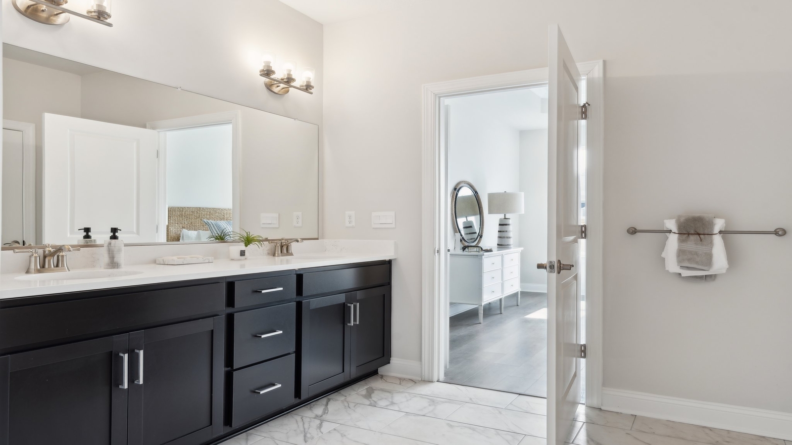 Modern ensuite bathroom designed layout offering secluded comfort with updated fixtures and clean sightlines