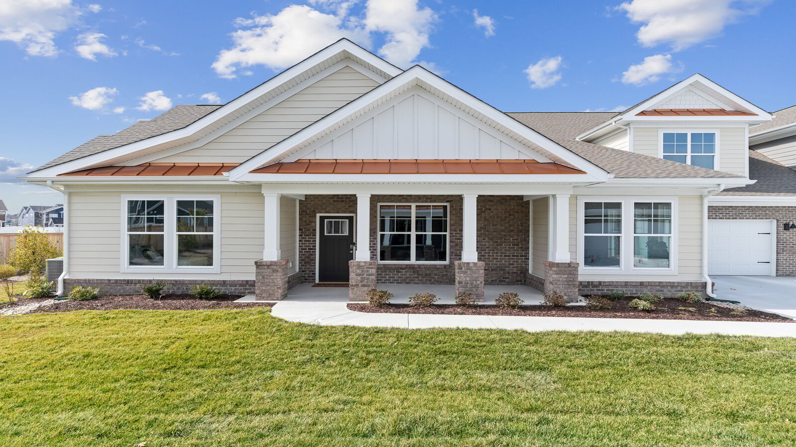 2144 Edwin Drive, Chesapeake, VA, Retreat at Edinburgh Farms Presented By D.R. Horton front 1-level 2-car garage center