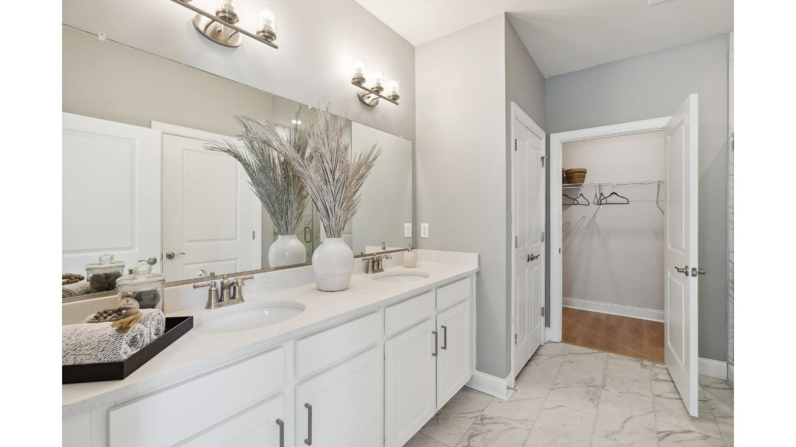 Owner's En-suite bathroom adds stylish appeal, spa-inspired designs and access to the owner’s bedroom and Walk-in closet