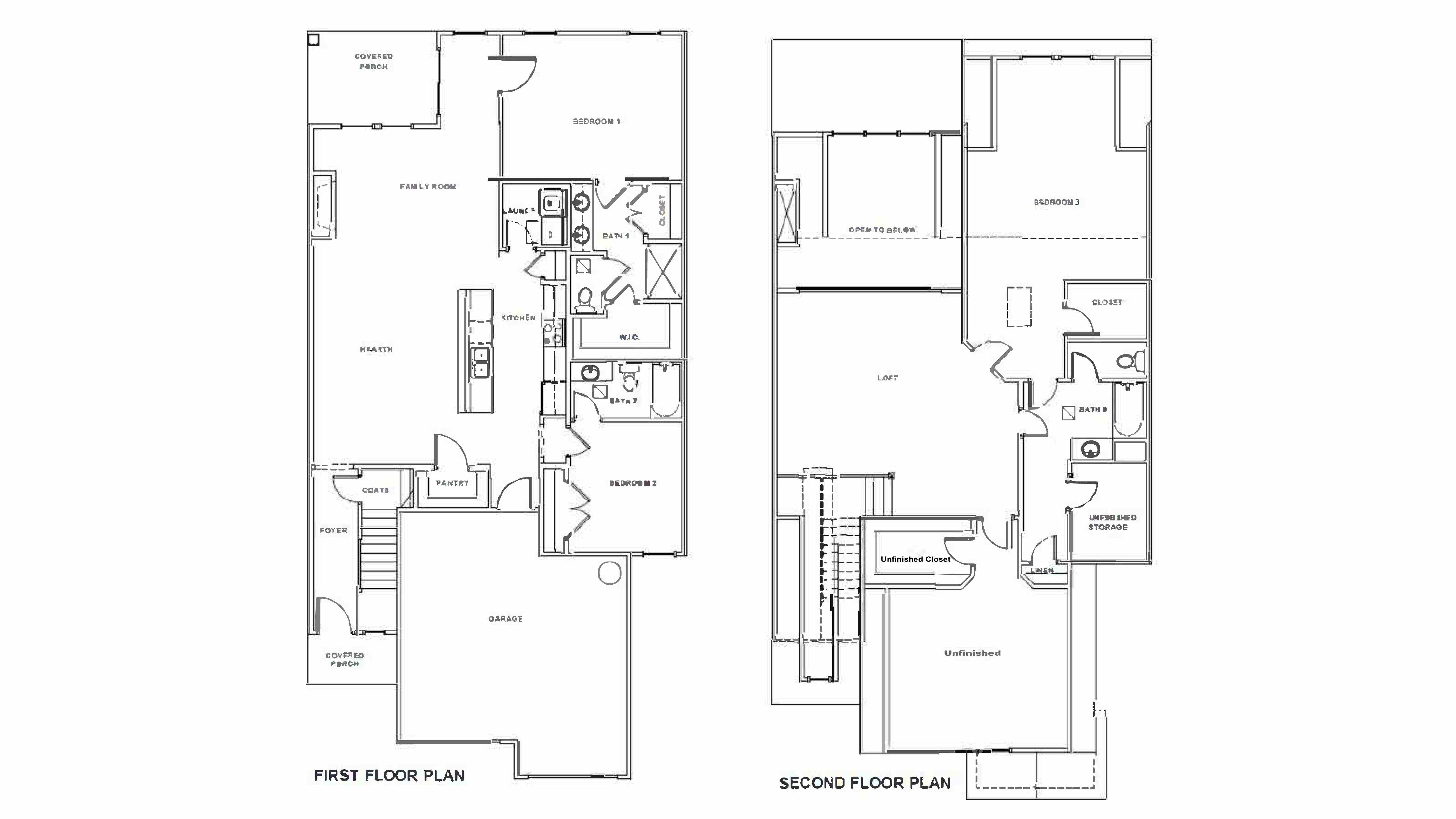 floorplans- unfinished bedroom 4