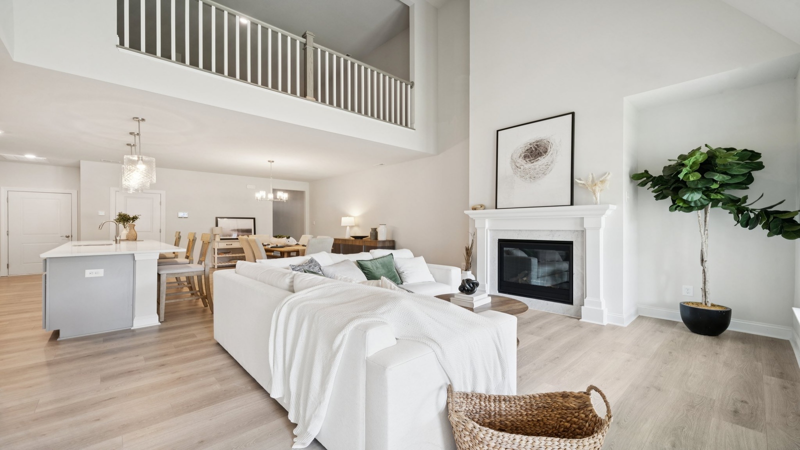 Country Club Villas new build featuring entry-adjacent two-story living room