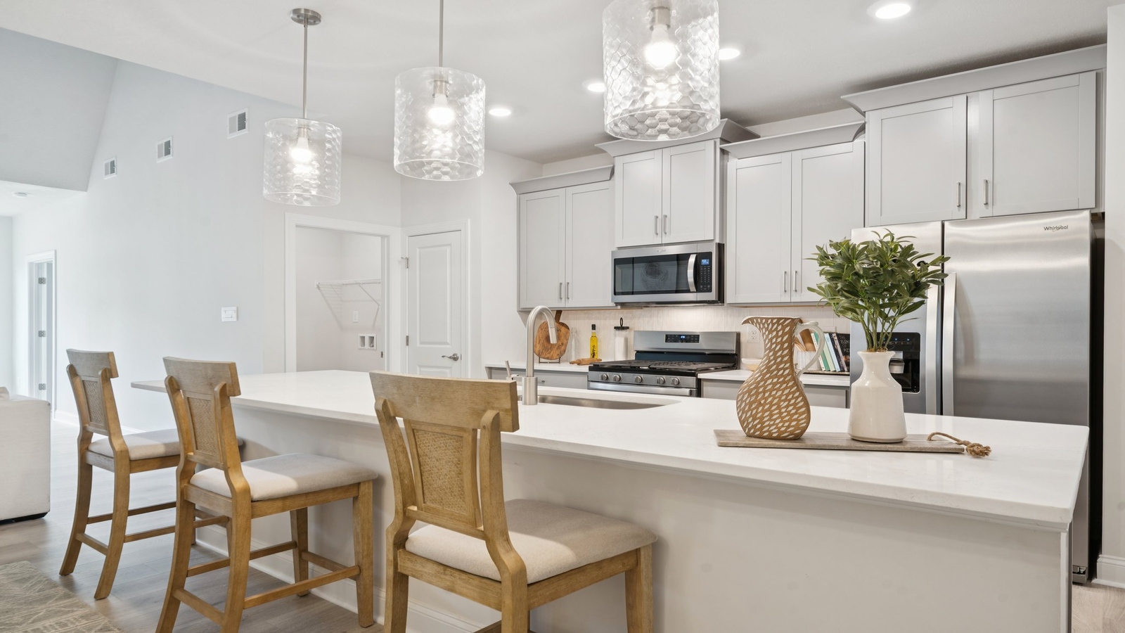 Dining room at front of D.R. Horton home in the Country Club Villas community