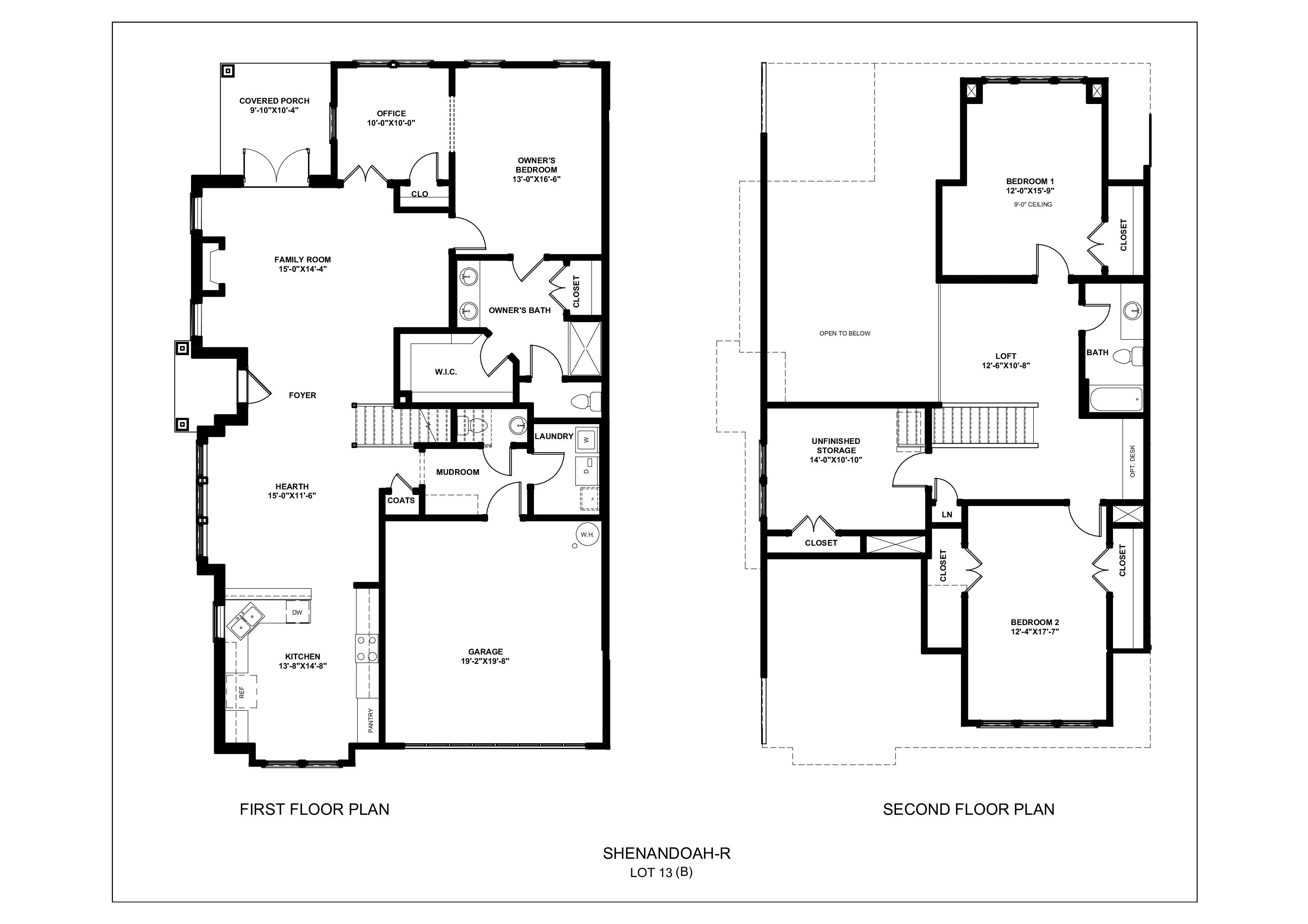 Elevation B Floorplan