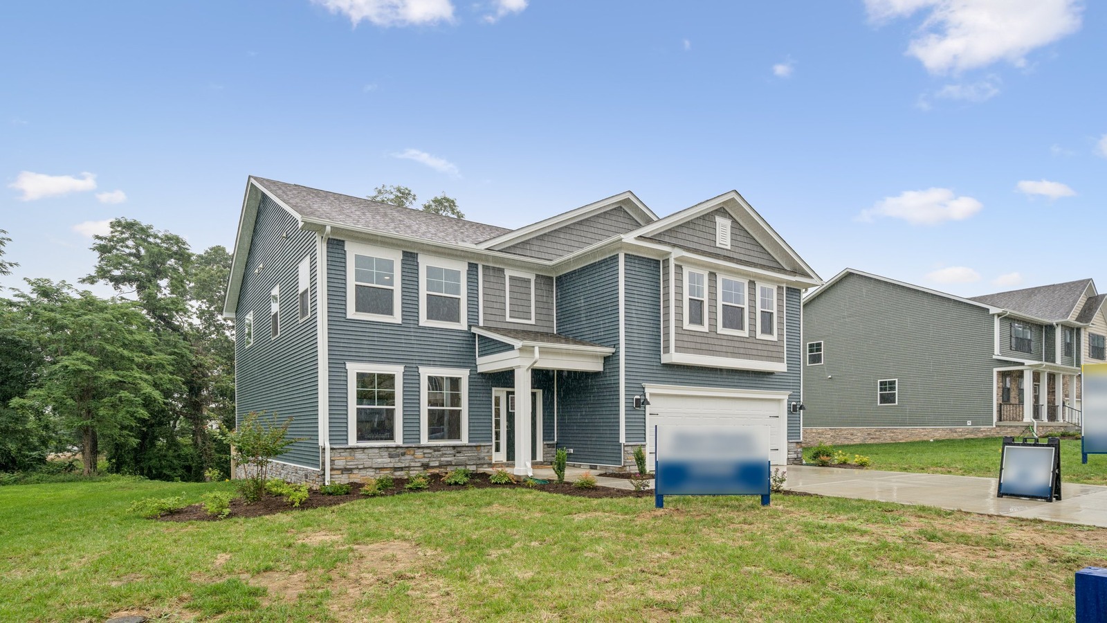 1236 Kidbrooke Street, Chesapeake, VA, Riverview Landing Presented By D.R. Horton front 2-level 2-car garage Left