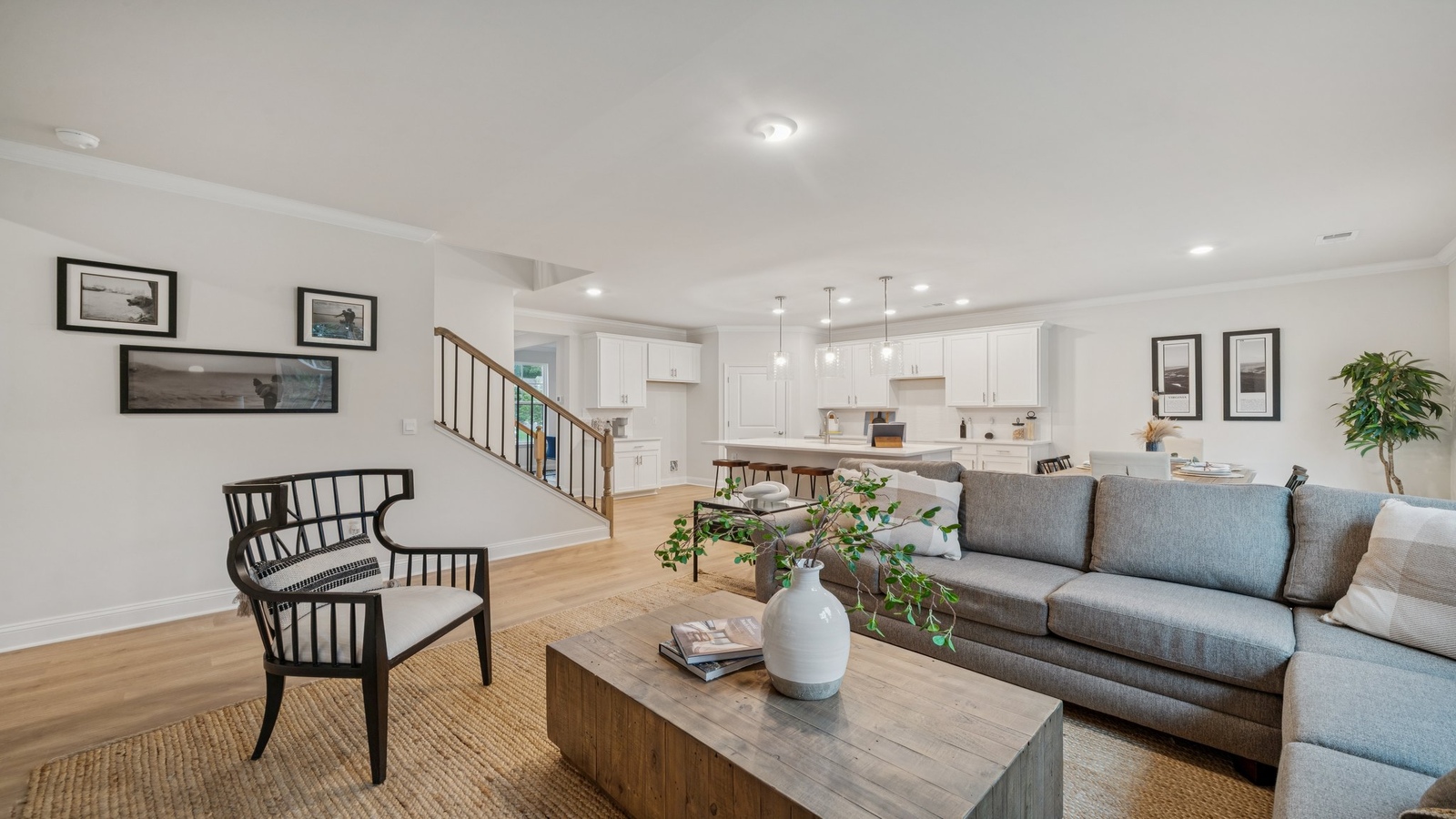 Front-facing dining room off the main entry in new D.R. Horton home at Riverview Landing