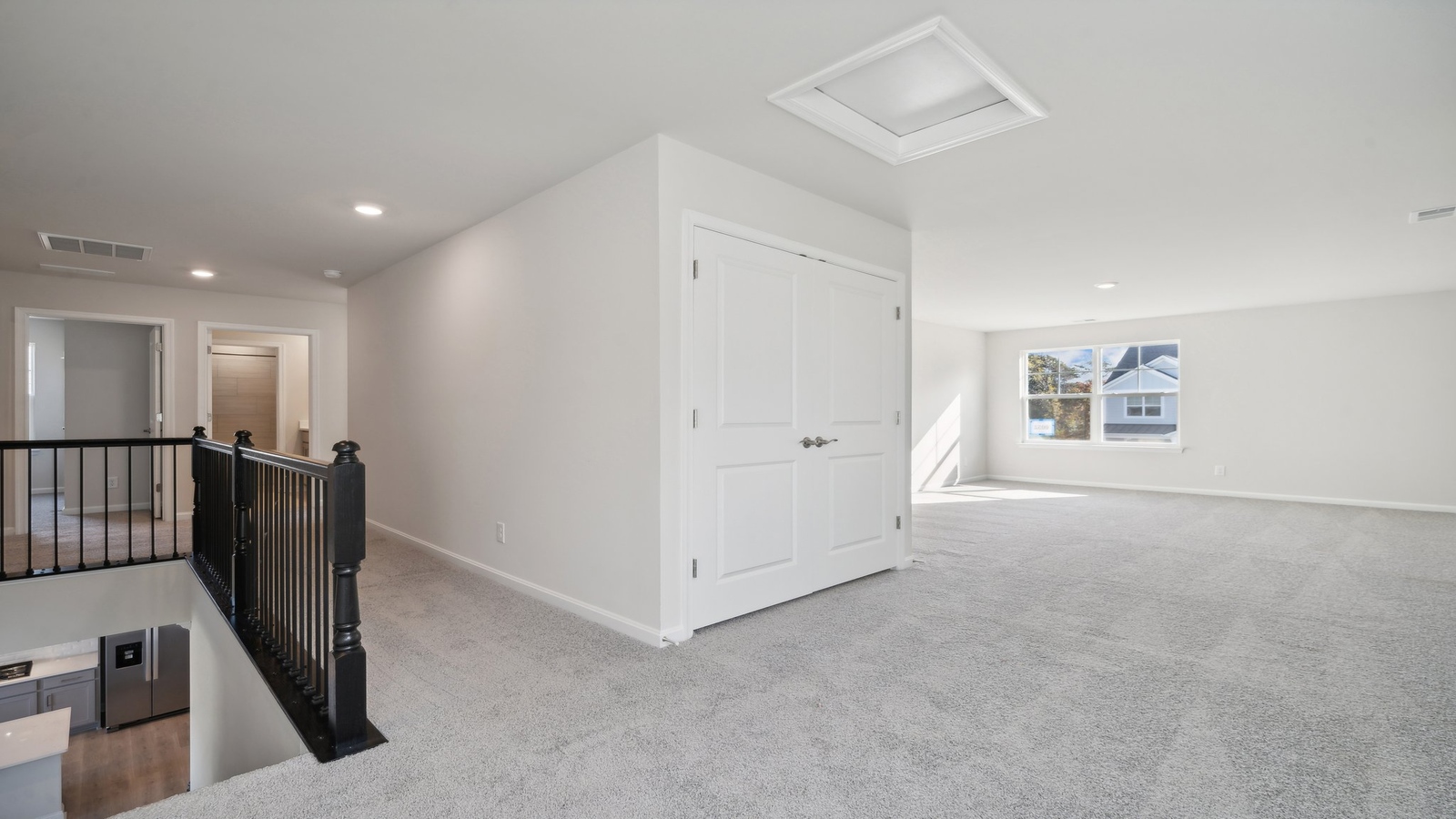 Loft + secondary bedroom adds premium quality carpet, wide landing, stairs, multi-use flowing to bedrooms, bathroom