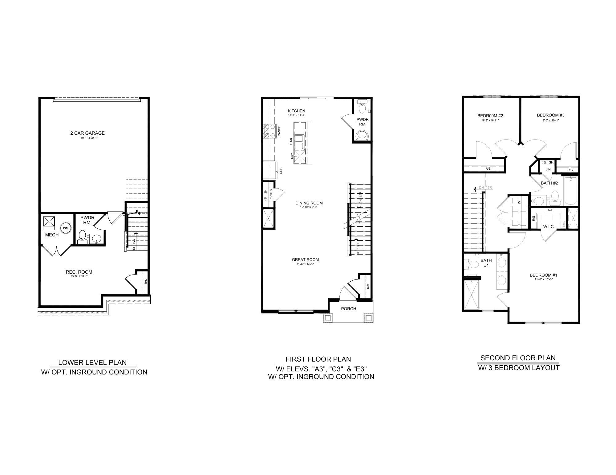First Floor Entry Floorplans